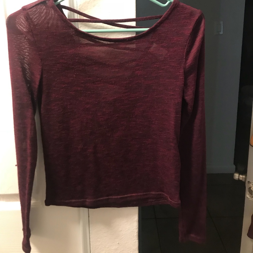 Sheer long sleeve